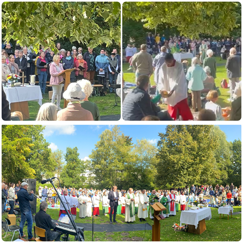 Open-Air-Gottesdienst Freiluft Chor